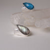 Pear Drop Doublet Silver Ring Sterling Silver Ring Garden of Desire 