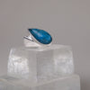 Pear Drop Doublet Silver Ring Sterling Silver Ring Garden of Desire 7.5 Apatite 