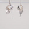 Petals on the Wind Silver Earrings Sterling Silver Earring Garden of Desire Hammered 