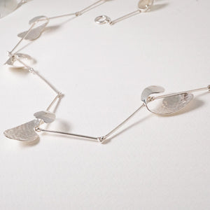 Petals on the Wind Silver Necklace Sterling Silver Necklace Garden of Desire 