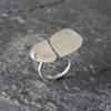 Petals Silver Ring Sterling Silver Ring Garden of Desire Chalcedony 