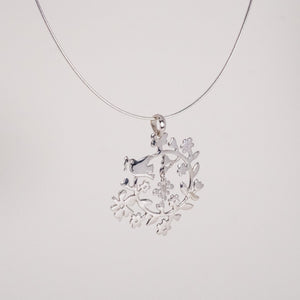 Petite Garden of Hope Pendant and Necklace Sterling Silver Necklace Garden of Desire 