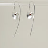 Shrooms Silver Earrings Sterling Silver Earring Garden of Desire Garnet 