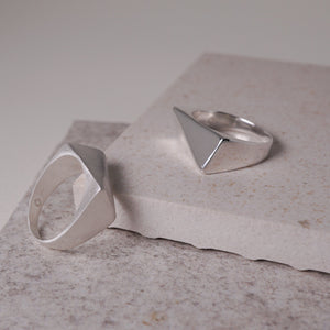 Slide Ring in Silver Sterling Silver Ring Garden of Desire 10 Shiny 