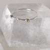 Spacer Silver Rings Sterling Silver Ring Garden of Desire 6 Peridot 