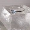 Square Stack Ring Sterling Silver Ring Garden of Desire 6 Apatite 