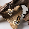 Tree from the window earring in silver and gold Sterling Silver Earring Garden of Desire 