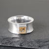 Wave Ring with Gems in Silver Sterling Silver Ring Garden of Desire 10 Citrine 