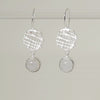 Weave Drops Gem Earrings Sterling Silver Earring Garden of Desire Rainbow Moonstone 