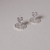 Weave Stud Earrings Petite Sterling Silver Earring Garden of Desire 